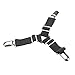 Bed Sheet Strap Bands Grippers Suspenders (4, Black)