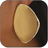 Chunky Gold Earrings for Women Large Chunky Gold Geometric Drop Dangle Statement Earrings Punk Party Jewelry