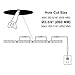 GetInLight Dimmable and Swivel, LED Puck Lights Kit with ETL List, Recessed or Surface Mount Design, Warm White 2700K, White Finished, (Pack of 3), IN-0107-3