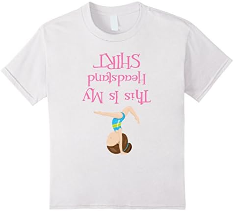 Kids Gymnastics T-Shirt For Girls-Headstand T Shirt 6 White