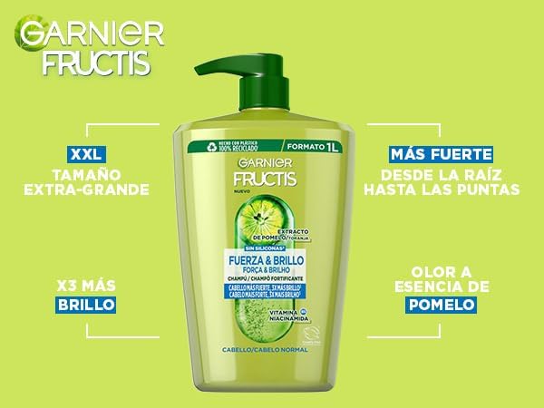 FRUCTIS STRENGTH & SHINE shampoo 1000 ml