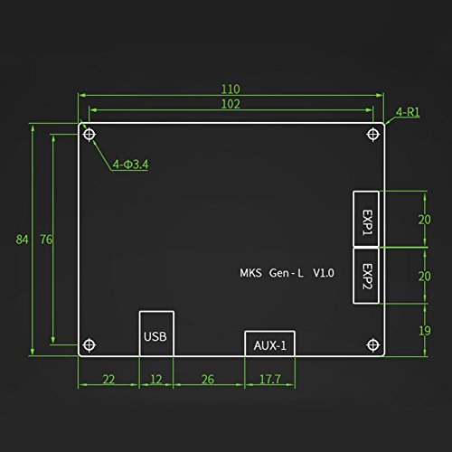 Amyove 3D Printer Controller PCB Board Integrated Mainboard Compatible Ramps1.4/Mega2560 R3 - Thumbnail 5