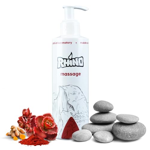 Rhino Skin Solutions Massage | Natural Warming Massage Lotion for Muscle and Joint | Helps Speed Up Muscle Recovery After Any Indoor & Outdoor Activity at Amazon
