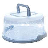 FEOOWV Plastic Small Cake Carrier Holder Round