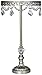 Dahlia Studios Silver Crystal Beaded Mirror 18x10 Round Cake Stand