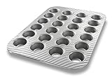 USA Pan Patriot Pan Bakeware Aluminized Steel 24 Cup Mini Muffin Pan