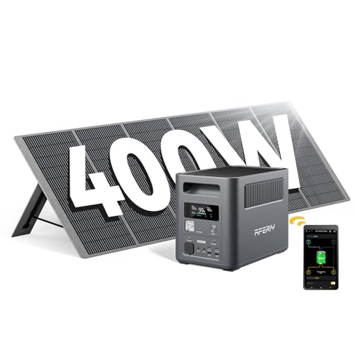 AFERIY 1800W1024Wh Tragbare Powerstation mit 400W Solarpanel, für Camping