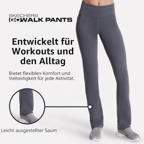 Damen Gowalk Pant Joy High Waisted Hose, Grey, Large
