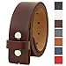Falari Replacement Genuine Leather Belt Strap Without Buckle Snap on Strap 1.5