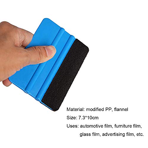 Huture 10pcs Soft Wrapping Folder Tool Squeegee Set Vehicle Window Tint Application Tools Kit Car Vinyl Cutter Knife Utility Knife and Blades for Installing Contact Paper Self-Adhesive Film