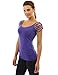 PattyBoutik Women's Scoop Neck Cut Out Short Sleeve Top
