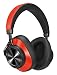 Bluedio T6 (Turbine) Active Noise Canceling Headphones Voice Control, Wireless Bluetooth Headset w/Mic Over Ear, Cloud Service, 57 mm Drivers, 25 Hours Playtime Cell Phone/PC (Red)