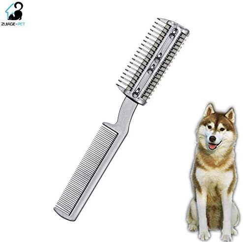 comb with razor for cutting dog hair