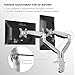 EleTab Dual Monitor Mount Stand Full Motion Swivel Fits for 2 Computer Screens 13″ to 32″ Gas Spring LCD Arm – Each Arm Holds up to 19.8 lbsthumb 2