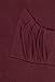 Timeson Womens Long Sleeve Cowl Neck Buttons Stretchy Knitting Tunic Top, Wine, Large