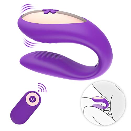 Couples Vibrator with Dual Motors 10 Powerful Vibration Modes for G Spot Clitoral Stimulation, PALOQUETH Wireless Personal Vibrator Clitoris Massager Sex Toy Rechargeable Waterproof
