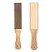 Wooden Handle Leather Sharpening Strop Handmade Razors Polishing Board for Home Tools