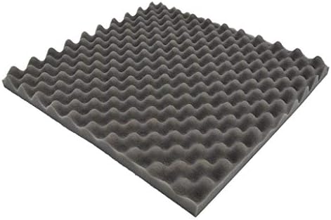HOUSINGLOVES Soundproof Acoustic Foam Panels, Studio Foam Wedge Tiles Fireproof Ideal for Home/Studio Sound Insulation 50x50x2cm