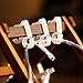 Jovitec Christmas Light Clips Gutter Hang Hooks for Outside String Lights (White, 100 Pieces)