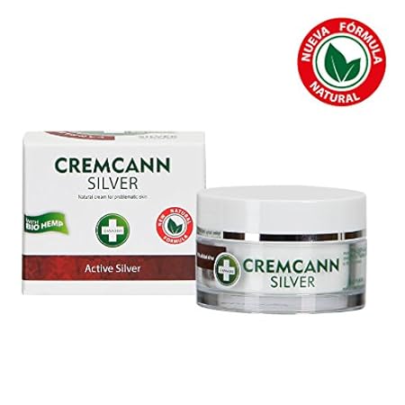 CREMCANN SILVER Natürliche Hanfcreme mit kolloidalem Silber für die lokale Anwendung auf der Haut nach Fieberbläschen und bei