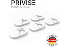 Privise Webcam Cover – 5 Pack – Made in Germany – Ultra-Thin Privacy Slider – Protects Laptop & Smartphone Cameras – Durable 