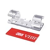 Cable Clips with Strong Adhesive Tapes,Wire Holder Organizer Cord Management for Car, Office and Home (Clear- CC03(20PCS))