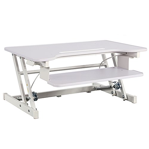 Adjustable Height Standing Desk,Stand Up Desk Sit Stand Desk with Keyboard Tray