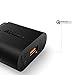 Quick Charge 2.0 AUKEY USB Wall Charger for Samsung Galaxy Note8 / S8 / S8+, LG V10, Google Nexus 6, BlackBerry Priv | Qualcomm Certified