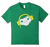 Kids Overwatch Lucio Headphones Spray Tee Shirt 12 Kelly Green