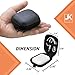 Katloo Earbud Case EVA Earphone Carrying Case with Carabiner Mini Storage Bag Protective Pouch Organizer Compatible with Airpods Bluetooth Headphone Wireless Beats Bose Charger USB Cable Memory Cards