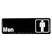 Winco Sign, 3-Inch by 9-Inch, Men