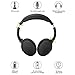 SMARTOMI HOOP Over Ear Bluetooth Headphones with Mic aptX HiFi Stereo Wireless Headset Soft Protein Earmuffs Metal Adjustable Headband Wireless Wired Dual Mode for PC/Cell Phone/TV 16Hours Matte Black