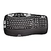Logitech K350 Wireless Wave Ergonomic Keyboard with Unifying Wireless Technology – Black