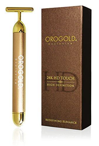 OROGOLD 24K Gold Face Massager | Pulse Facial Massager to Fuel Circulation | 24K Face Roller to Treat Fine Lines |24k Gold Massager for Wrinkles |Face Firming Tool with 24 Karat Gold | Get Illumined