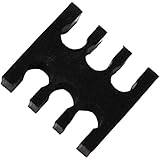 6 Pin PC Cable Comb for 3mm Cables Black Acrylic 3+3