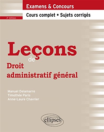 Leçons de droit administratif général