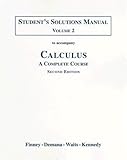 Student Solutions Manual Part 2 for Calculus: A Complete Course