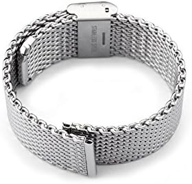 22mm Mesh Stainless Steel Bracelet Wrist Watch Band Strap for Mens Watch