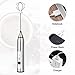 Kitchenhoney USB Rechargeable Milk Frother Electric Handheld Coffee Foam Maker with 2 Whisks Adjustable 3-Speed Egg Blender Drink Mixer for Bulletproof coffee, Latte, Cappuccino, Hot Chocolate