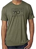 Land Rover Official Merchandise 70th Jubilee Men's Tee Green X-Large