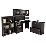 Cabot Collection Corner Desk, Hutch, Lateral File, Bookcase