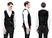 Zicac Men's Top Designed Casual Slim Fit Skinny Dress Vest Waistcoat (S,Black)