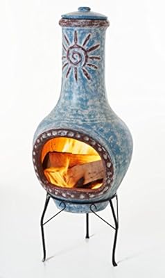 Pureday Terraza Horno Sol - Chimenea de Barro - Jardín Azul ...