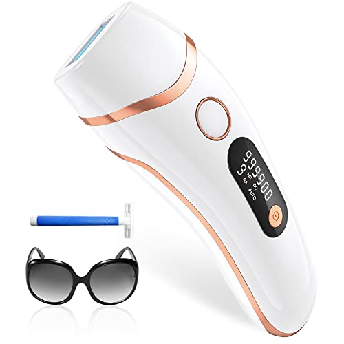 Haarlosy IPL Devices Hair Removal Laser for Men and Women, 999,900 Light Pulses, 3 Functions HR/SC/RA and 9 Energy Levels, Painless Hair Removal for Body, Face, Bikini Area