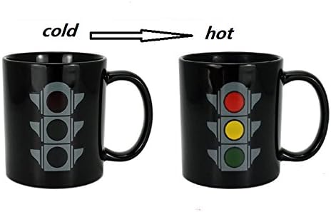 MissYiaa Magic Coffee Heat Sensitive Mug, Magic Morning Mug Coffee Tea Milk Hot Cold Heat Sensitive Color-changing Mug Cup