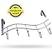 Over the Door Rack with Hooks | 5 Hangers for Towels Coats Clothes Robes Ties Hats | Bathroom Closet Extra Long Heavy Duty Chrome Space Saver Mudroom Organizer by Kyle Matthews Designs