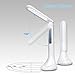GREEMPIRE Desk Lamp Eye-Caring LED Desk Lamp Dimmable Desk Lamps Built-in LCD Display Temperature, Clock, Calendar, 4000K Touch Control for Bedside Table, Bedroom