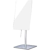 DOWRY Tabletop Magnifying Makeup Mirror Vanity Mirror Polished Chrome | Adjustable Rectangular Mirror for Bedroom 304 Stainless Steel Gifts for Women Wife Mom 5X
