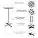 Giantex Bistro Bar Table Aluminium Round Folding Table with Adjustable Height 27.5''-44.5''