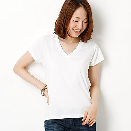 Amazon セシルマクビー Cecil Mcbee シンプルvネックtシャツ 01ホワイト M Tシャツ カットソー 通販